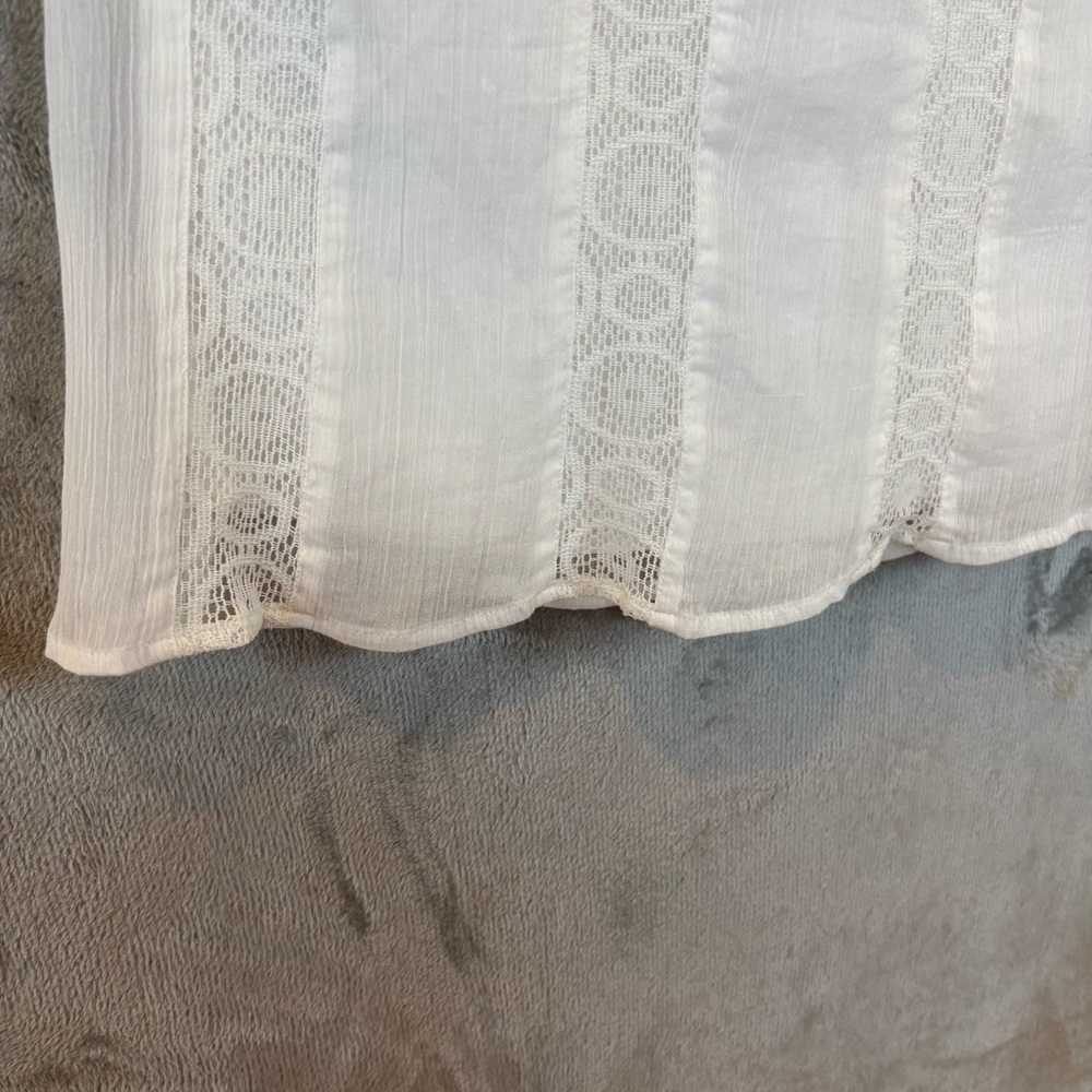 NWT Studio West White Boho Lace Maxi Skirt Wmn’s M - Picture 3 of 11